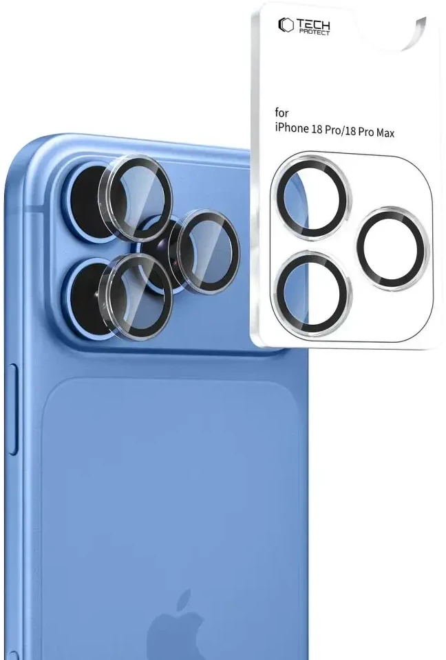 Tech-Protect Camring Fit+ fotoaparato dangtelis, skirtas iPhone 18 Pro / 18 Pro Max