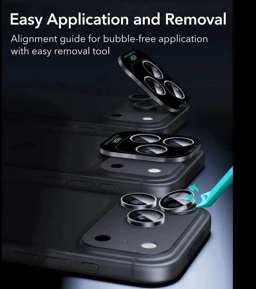 KAMEROS APSAUGA ESR ARMORITE CAMERA PROTECTOR iPhone 18 PRO / 18 PRO MAX SKAIDRI