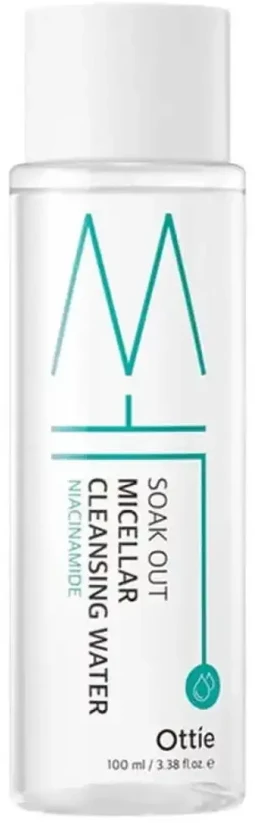 Ottie Soak Out Cleansing & Hydrating Micellar Vanduo Sensitive, 100 ml