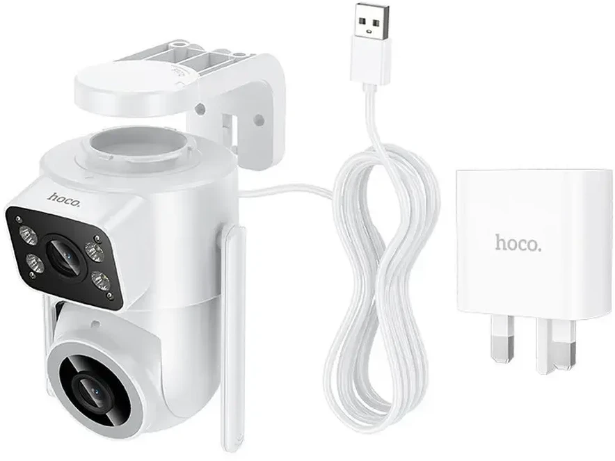 Outdoor camera 2MP Full HD Wi-Fi Hoco D9 baltas