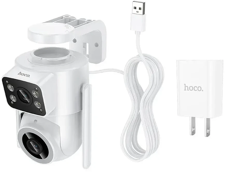 Outdoor camera 2MP Full HD Wi-Fi Hoco D9 baltas