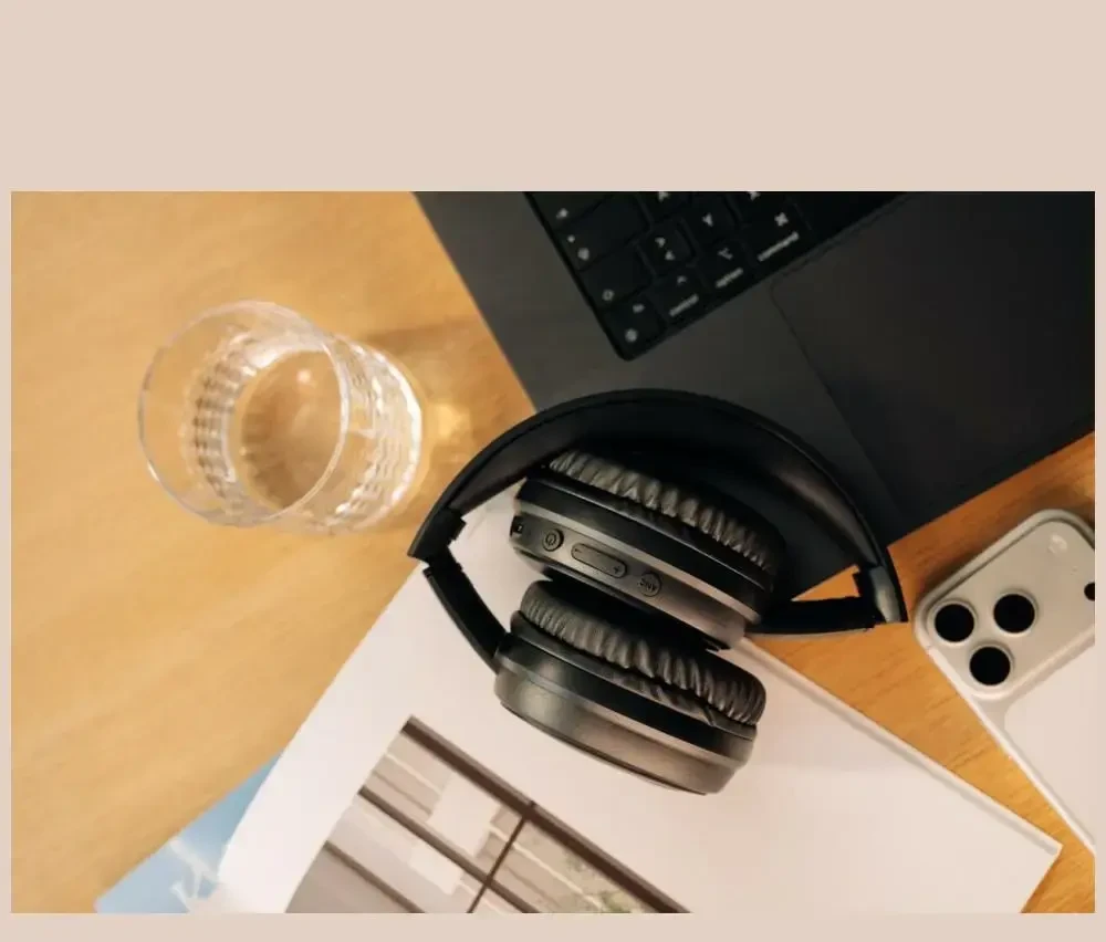 „Over-ear“ ausinės Verbatim belaidės TruSound Bluetooth ANC juodos 30200