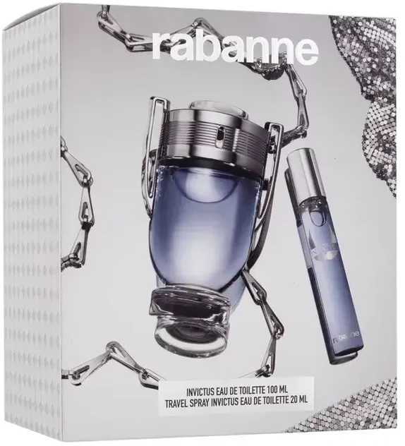 Rinkinys  Paco Rabanne Invictus (EDT 100 mm + EDT 20 ml)