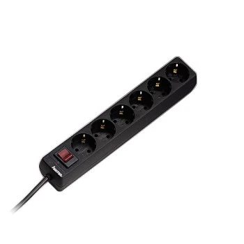 Hama 00030394 - 6 AC outlet(s) - 230 V - 50 Hz - 3500 W - Juodas - 1.4 m