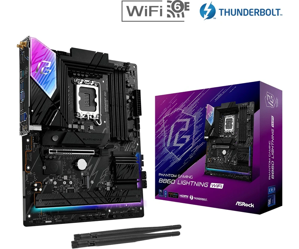 Pagrindinė plokštė ASRock B860 Lightning WiFi