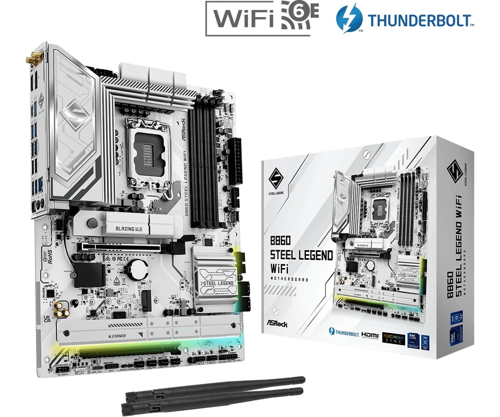 Asrock B860 Steel Legend WiFi Intel B860 LGA 1851 (Socket V1) ATX