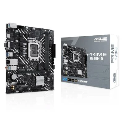 Pagrindinė plokštė ASUS PRIME H610M-D (Intel.1700.DDR5.mATX)