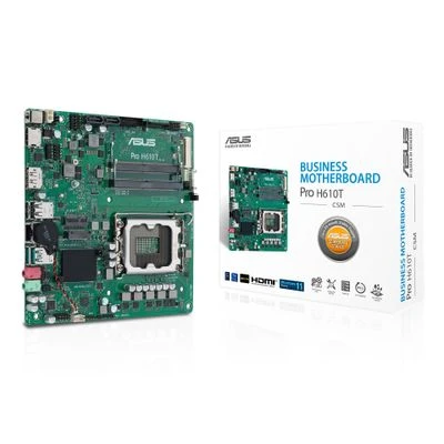 Pagrindinė plokštė ASUS PRO H610T-CSM, Intel H610, LGA 1700, mini ITX