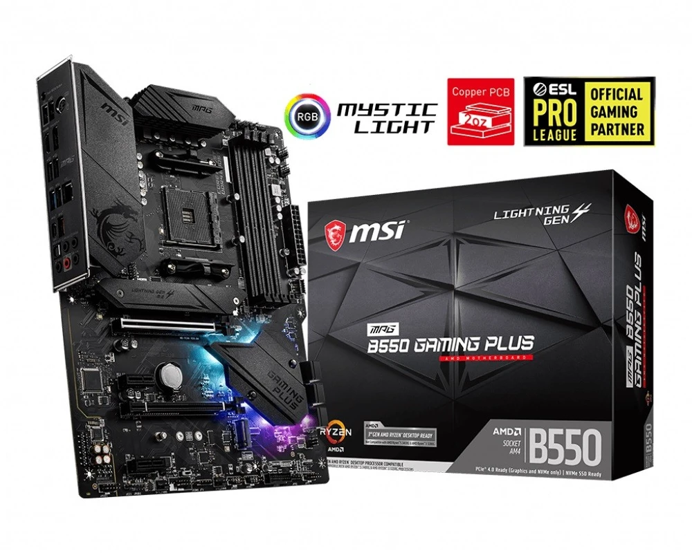 Pagrindinė plokštė MSI MPG B550 Gaming Plus