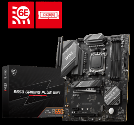 Pagrindinė plokštė MSI AMD B650 GAMING PLUS WIFI, SAM5, ATX