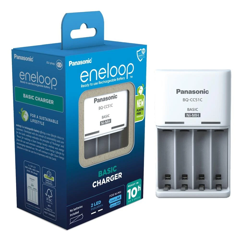 Kroviklis Panasonic ENELOOP K-KJ51MCD40E, 10 val; +(4xAA)