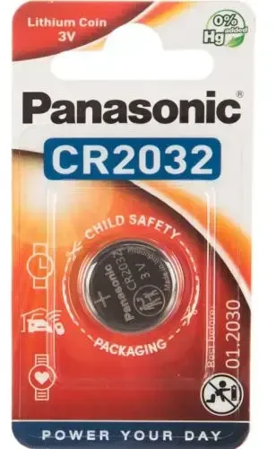 Panasonic elementas CR2032, 1 vnt.