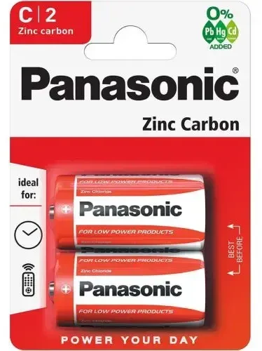 Panasonic R14-2BB (C) Blister Pack 2pcs