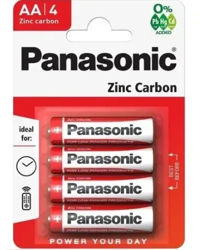 Panasonic R6-4BB (AA) Blister Pack 4pcs