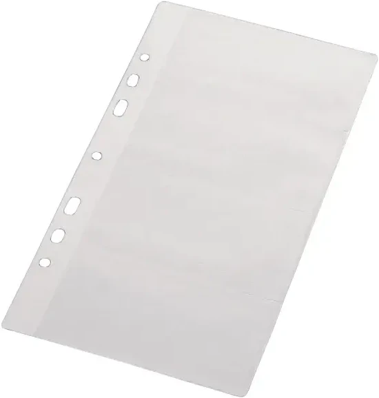 Įmautė-papildymas vizitinėms kortelėms Panta Plast, 12,2×24,4cm, telpa 8vnt, 1 lapas