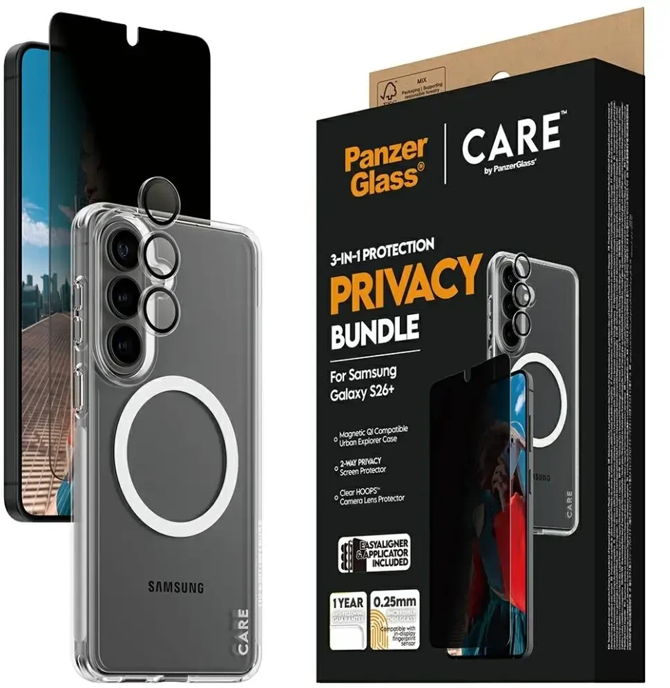 Panzer Glass PanzerGlass CARE Privacy 3-in-1 Set Samsung Galaxy S26+