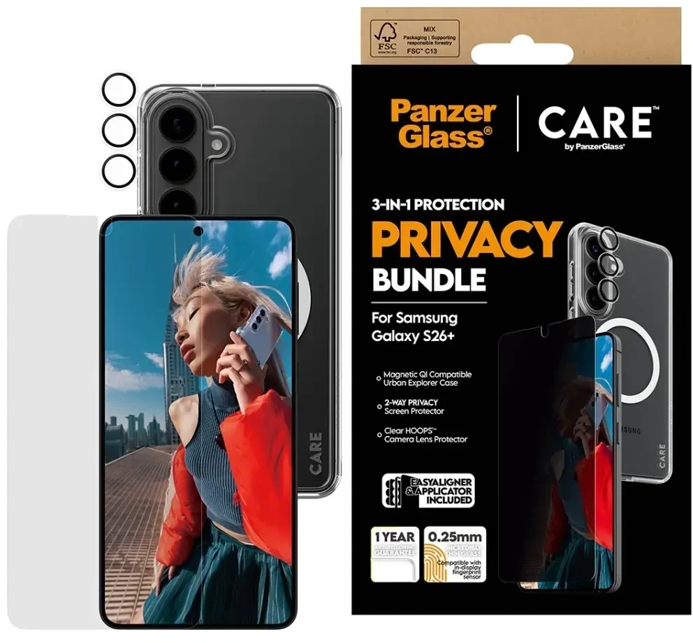 Panzer Glass PanzerGlass CARE Privacy 3-in-1 Set Samsung Galaxy S26+