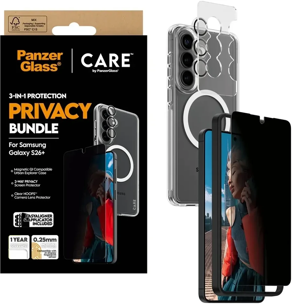 Panzer Glass PanzerGlass CARE Privacy 3-in-1 Set Samsung Galaxy S26+
