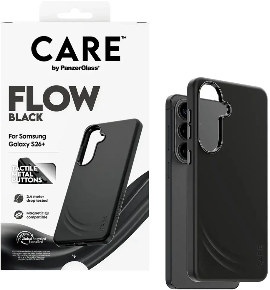 Panzer Glass Telefono dėklas 3,6 m apsauga, juodas CARE by PanzerGlass