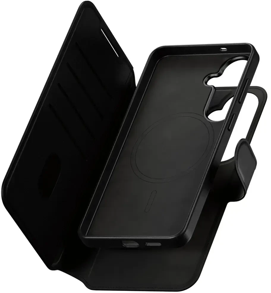 Panzer Glass „CARE by PanzerGlass Tango 2in1“ piniginės dėklas, skirtas „Samsung Galaxy S26+“ – juodas