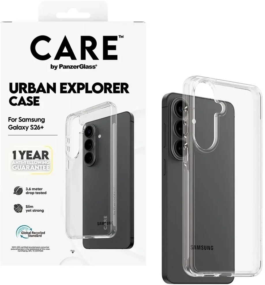 Panzer Glass Telefono dėklas permatomas, 4,8 m apsauga CARE by PanzerGlass
