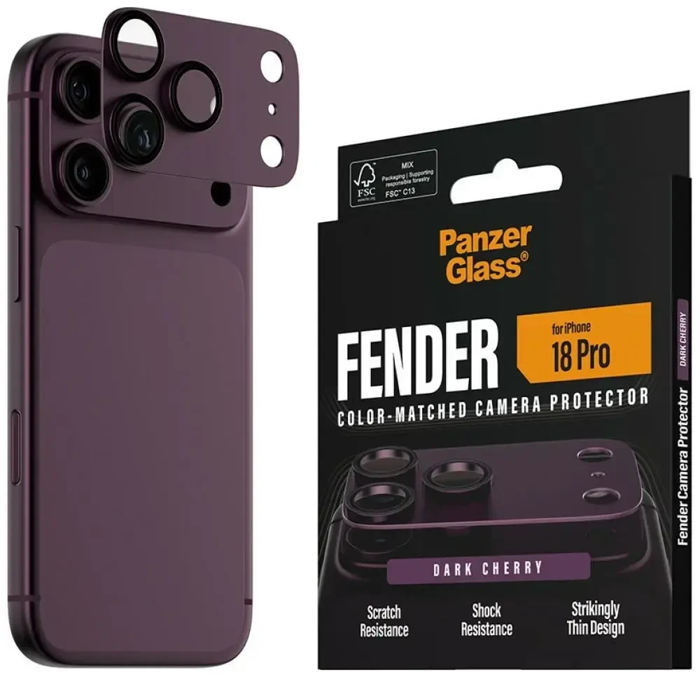 Panzer Glass PanzerGlass Fender iP 18 Pro Dark Cherry Kameraschutz