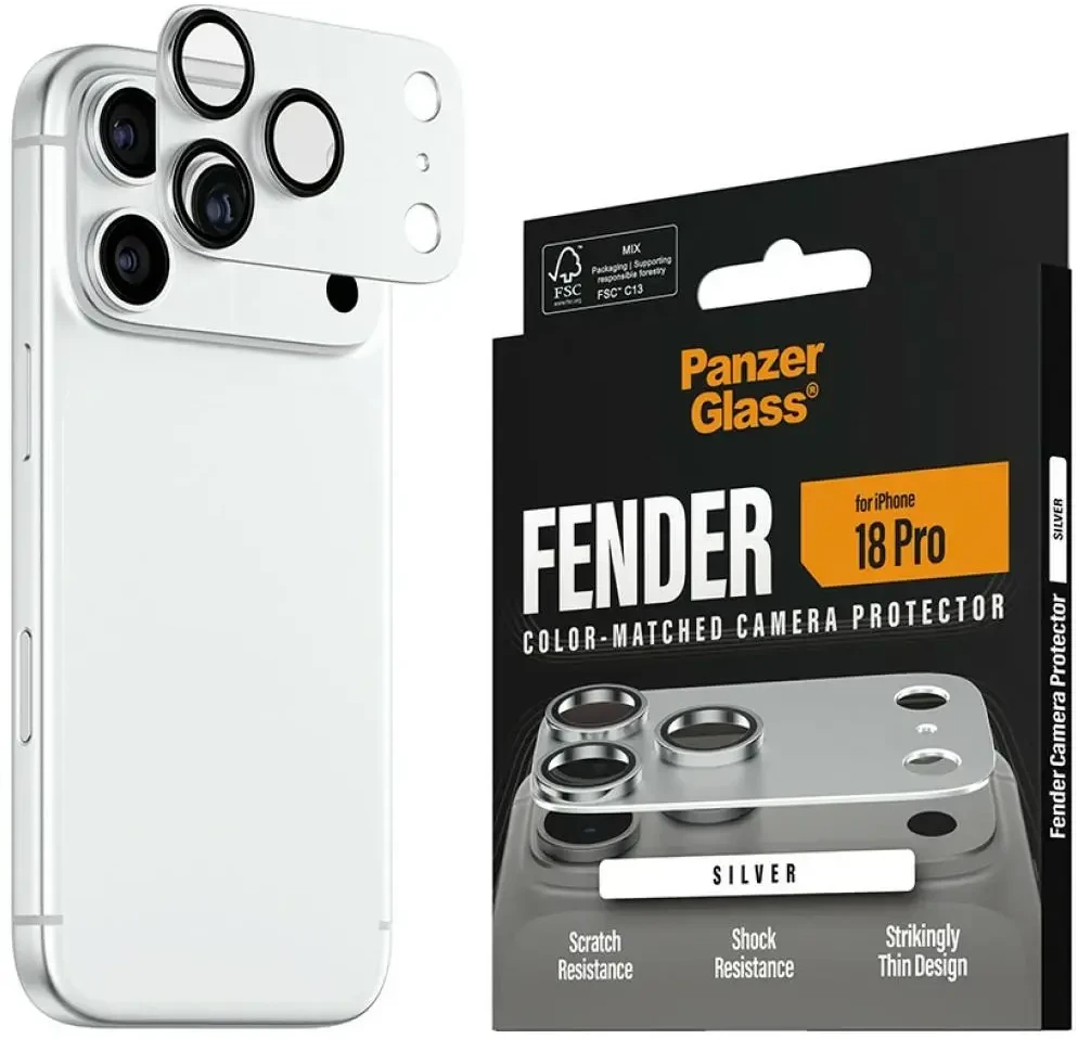 Panzer Glass PanzerGlass Fender iP 18 Pro Sidabrinė Kameraschutz