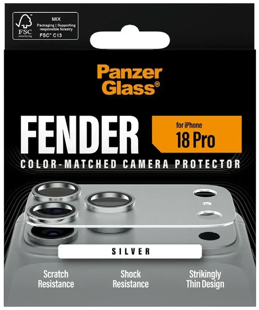 Panzer Glass PanzerGlass Fender iP 18 Pro Sidabrinė Kameraschutz