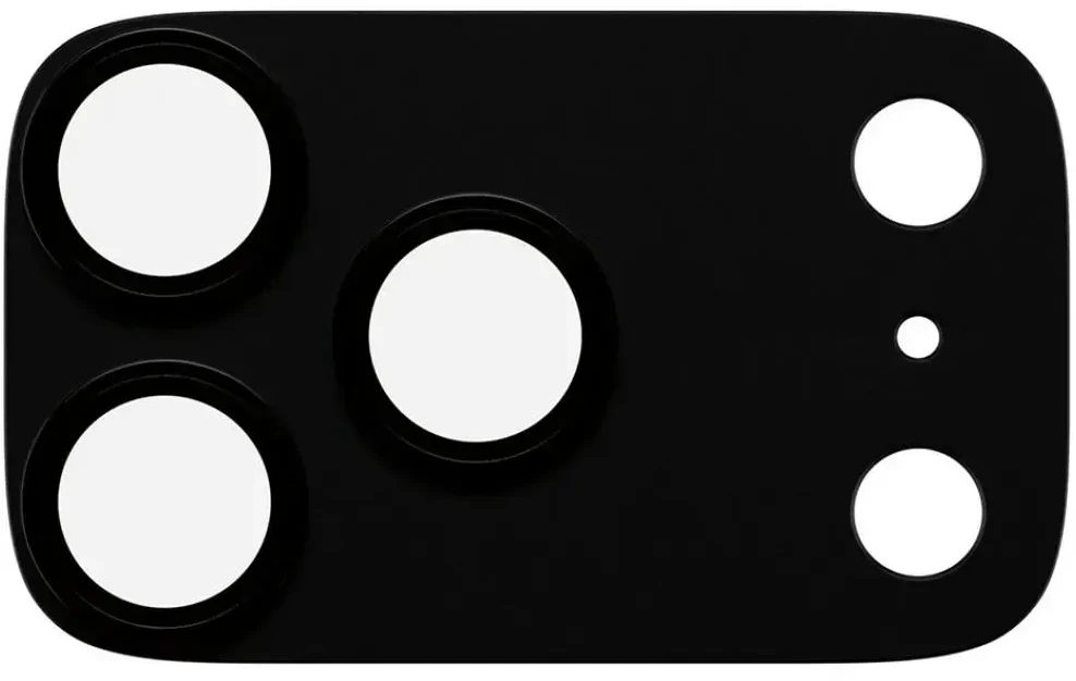 Panzer Glass Grūdintas stiklas na objektyvas PanzerGlass Fender Camera Protector do iPhone 18 Pro juoda porzeczka