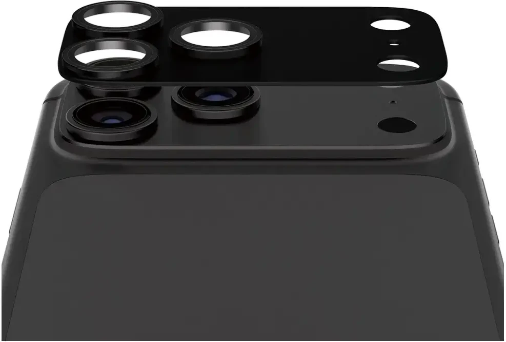 Panzer Glass Grūdintas stiklas na objektyvas PanzerGlass Fender Camera Protector do iPhone 18 Pro juoda porzeczka