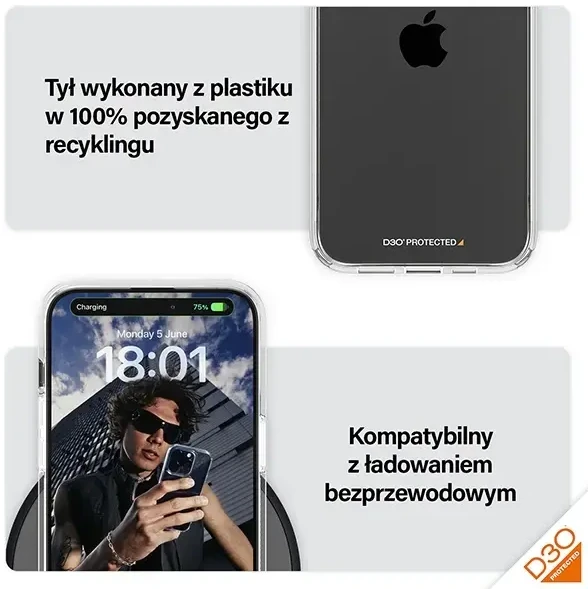 Panzer Glass PanzerGlass D3O ir Military Grade certification Apple iPhone 15 Pro Max - dėklas telefonui skaidrus