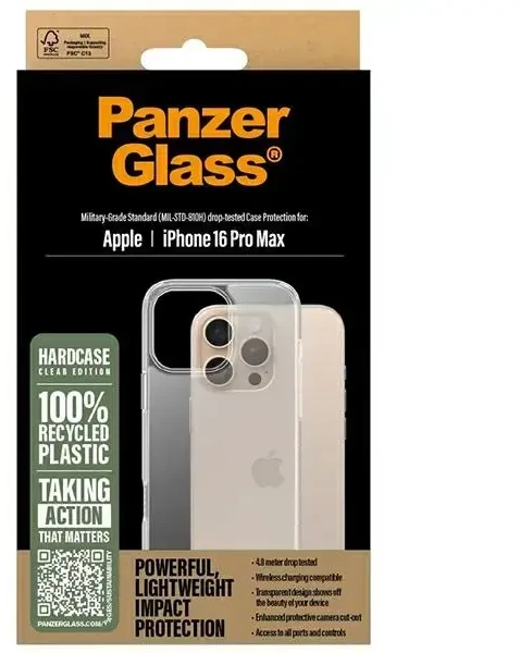 Panzer Glass PanzerGlass HardApple iPhone 16 Pro Max 6.9" dėklas telefonui skaidrus/Transparent 1290