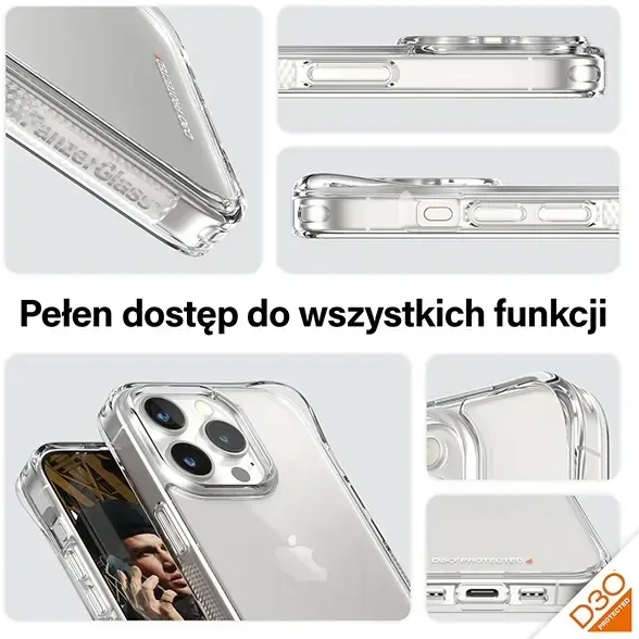Panzer Glass PanzerGlass D3O ir Military Grade certification Apple iPhone 15 Pro - dėklas telefonui skaidrus