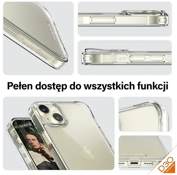 Panzer Glass PanzerGlass Hardwith D3O and Military Grade Certification for Apple iPhone 15 Plus / 14 Plus - dėklas telefonui skaidrus