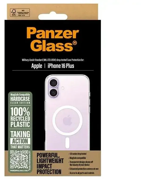 Panzer Glass PanzerGlass HardApple iPhone 16 Plus 6.7" dėklas telefonui baltos spalvos MagSafe 1293