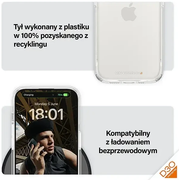 Panzer Glass PanzerGlass D3O ir Military Grade certification Apple iPhone 15 Pro - dėklas telefonui skaidrus