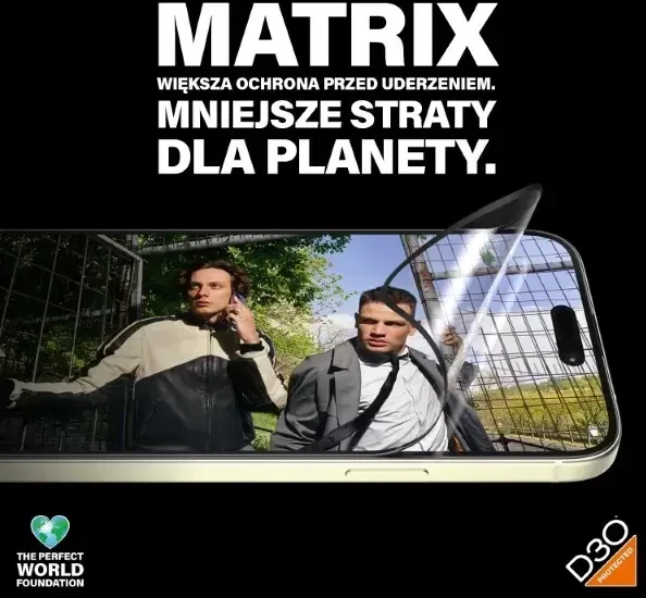 Panzer Glass PanzerGlass™ MATRIX ekrano apsauga su D3O iPhone 15 Plus | Itin platus pritaikymas w. AlignerKit