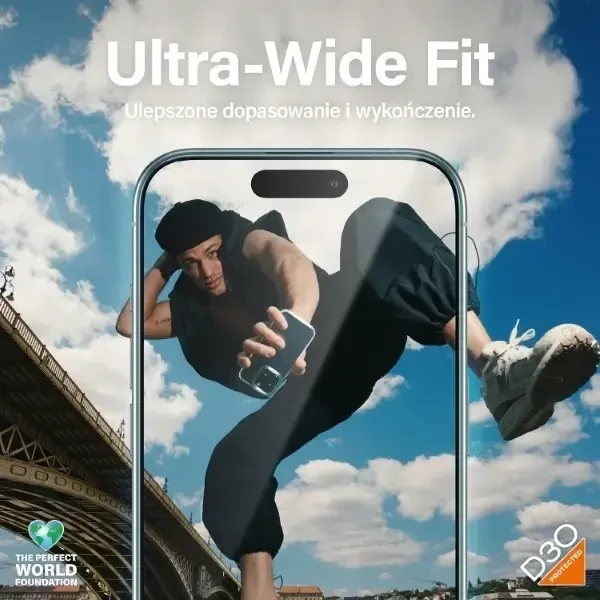 Panzer Glass PanzerGlass™ MATRIX ekrano apsauga su D3O iPhone 15 Pro | Itin platus pritaikymas w. AlignerKit