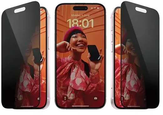 Panzer Glass PanzerGlass Privacy Bundle 3in1 dėklas telefonui skaidrus + Privacy Glass + kameros apsauga Apple iPhone 15 Plus