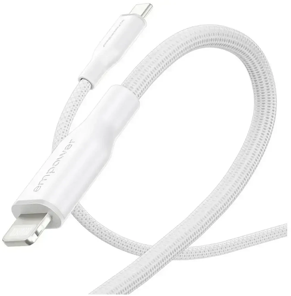 Panzer Glass PanzerGlass Racing duomenų perdavimo ir įkrovimo kabelis | USB-C į Lightning | 60 W | 1,2 m | sidabrinis, baltas