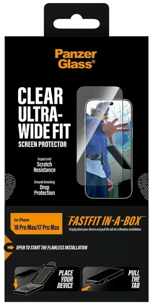 Panzer Glass PanzerGlass Displays. iP 17/18 pro Max Ultra Wide FastFit Box