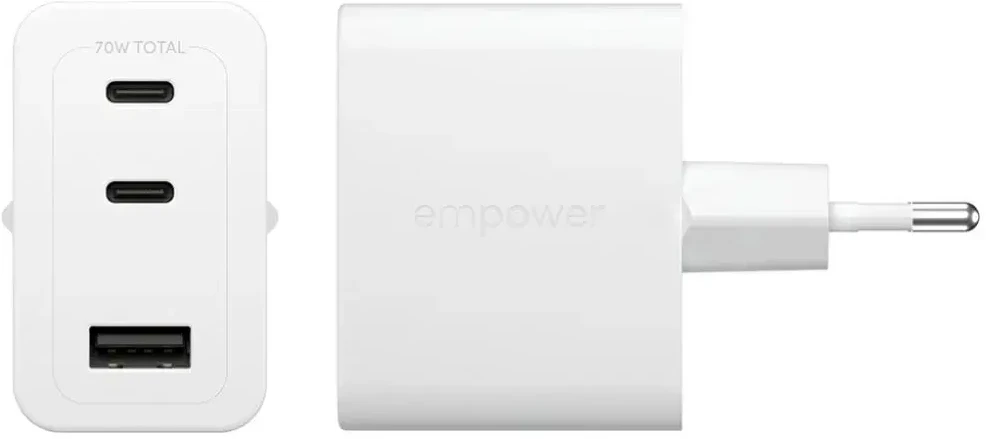 Panzer Glass Įkroviklis PanzerGlass empower Turbo jungiama į tinklą 1x USB-A 2x USB-C (EM31479)