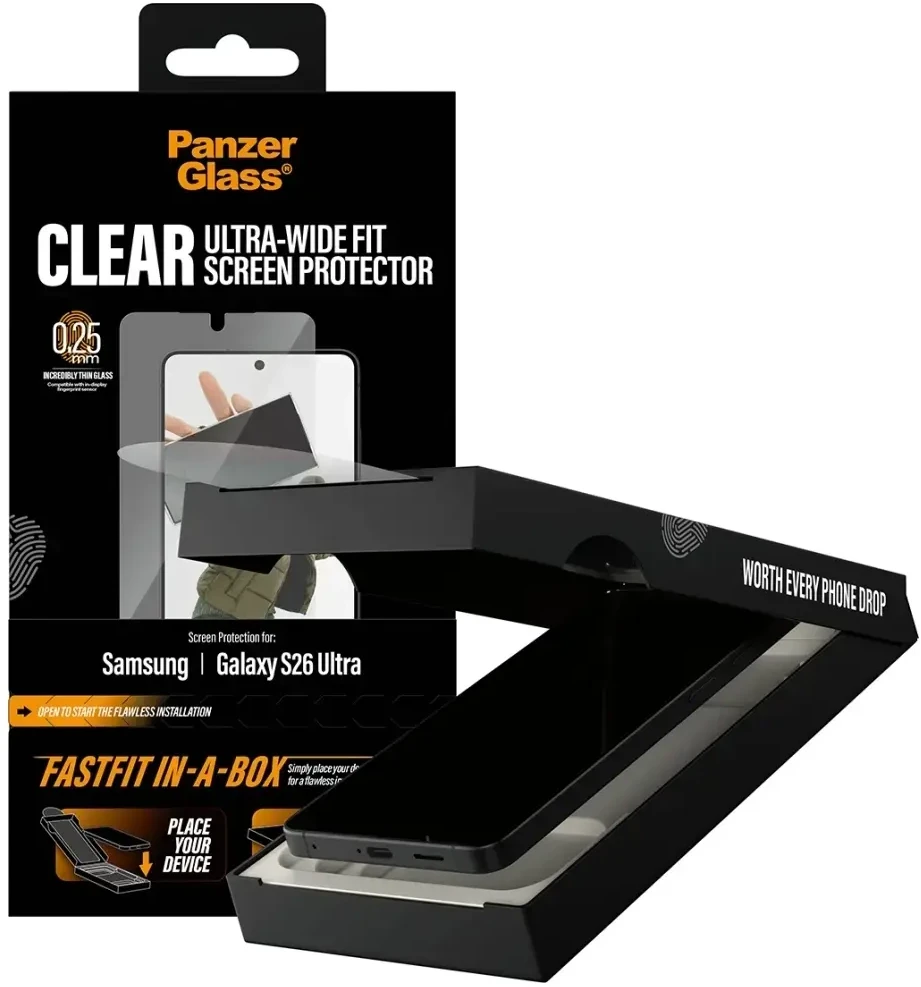 Panzer Glass PanzerGlass Apsauginis stiklas PanzerGlass Screen Protector Samsung Galaxy S26 Ultra | U-Wide Fit w. FASTFIT IN-A-BOX