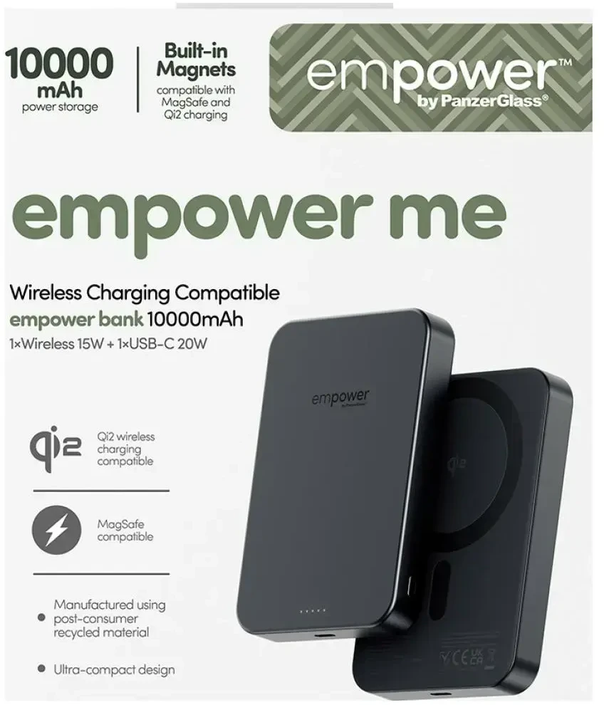 Panzer Glass „PanzerGlass empower“ išorinė baterija, 10000 mAh, kosminė juoda