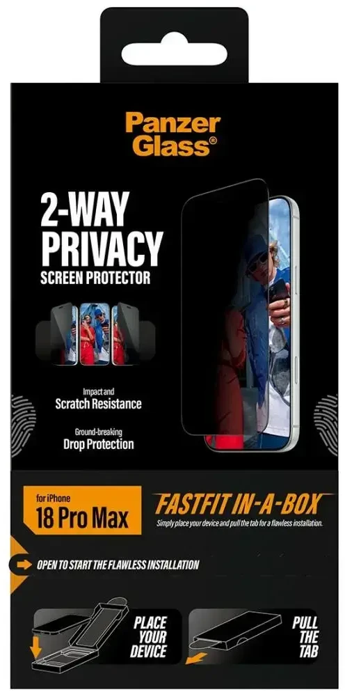 Panzer Glass PanzerGlass 2-way Privacy 17/18 pro Max Ultra Wide FastFit Box
