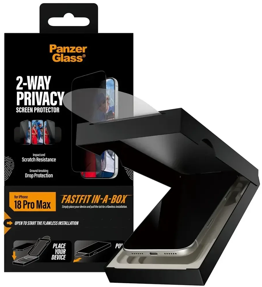 Panzer Glass PanzerGlass 2-way Privacy 17/18 pro Max Ultra Wide FastFit Box