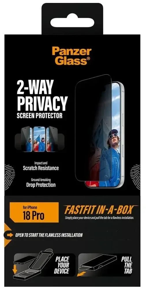 Panzer Glass PanzerGlass 2-way Privacy 17/18 pro Ultra Wide FastFit in a Box (PG28448)