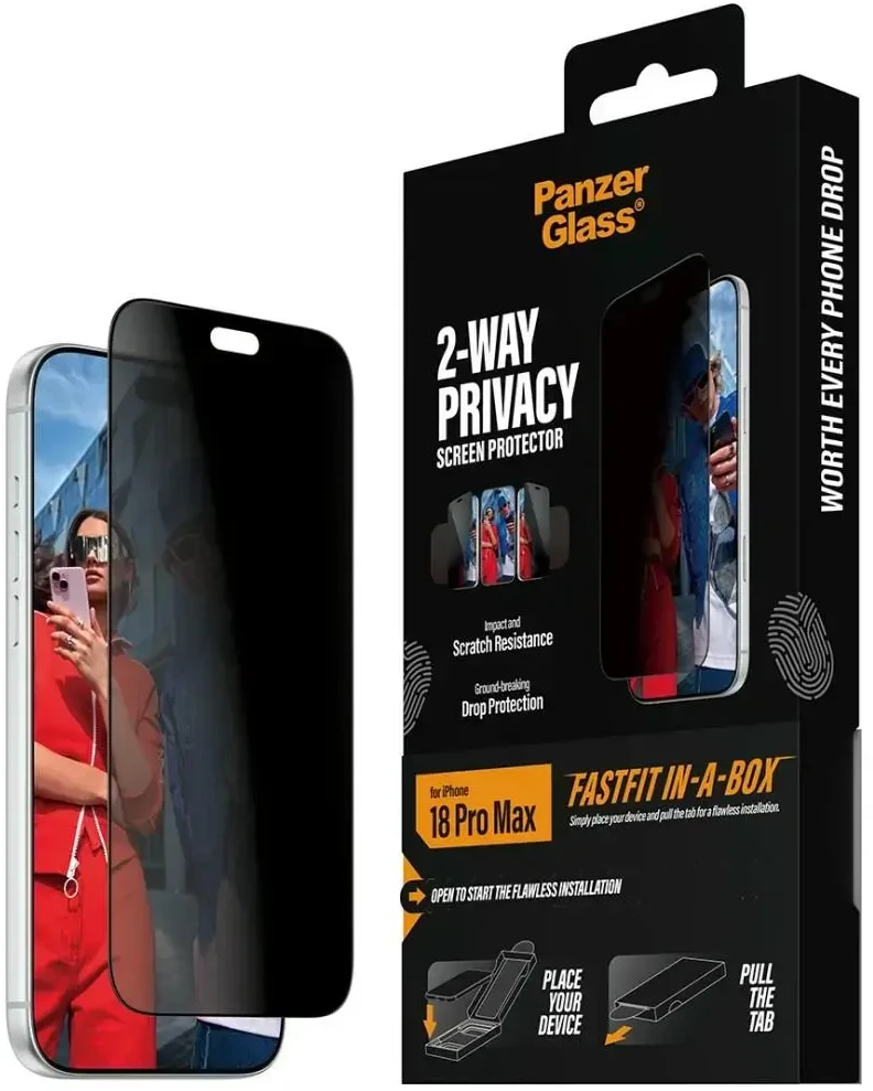 Panzer Glass PanzerGlass 2-way Privacy 17/18 pro Max Ultra Wide FastFit Box