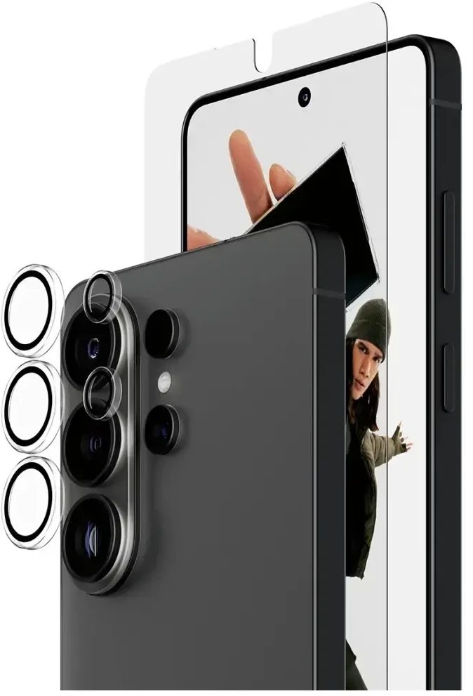 Panzer Glass Protective Set PanzerGlass Hoops 2-in-1 Ultra-Wide Fit Glass + Lens for Samsung Galaxy S26 Ultra