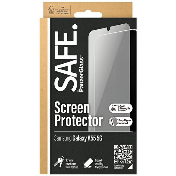 Panzer Glass Samsung Galaxy A55 5G Ultra-Wide Fit EasyAligner Glass by Safe